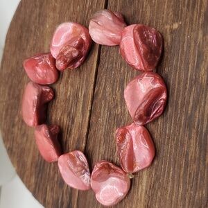 B2539 mother of pearl pink sunrise bracelet‎